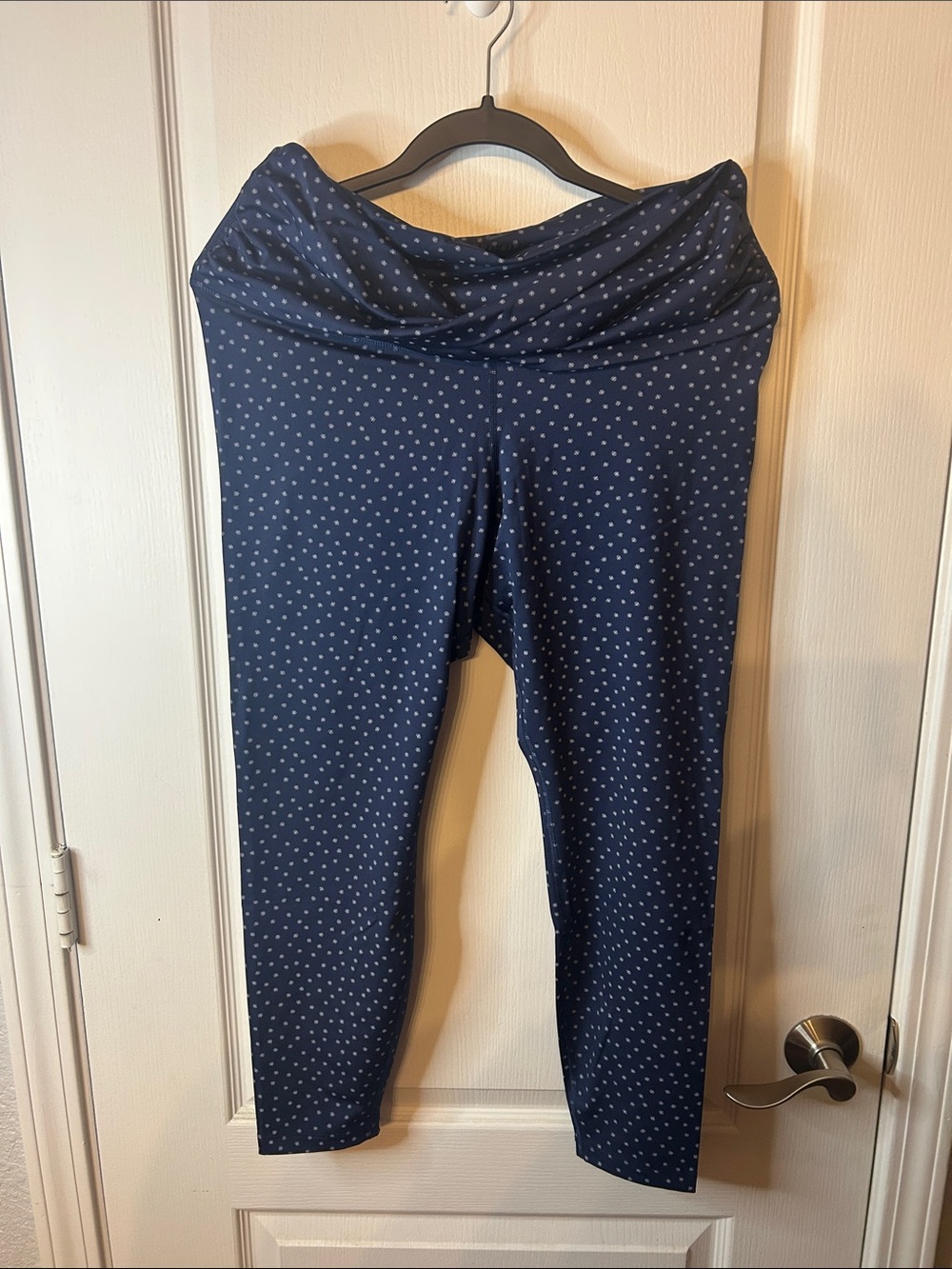 Nike women’s Navy Leggings with White Dot Print